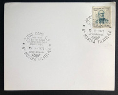 ITALY,  « COMO C.P. », « 6ª Mostra Filatelica », « Cento Anni Di Archeologia Comense »,« Special Commem.Postmark », 1972 - Lotti E Collezioni