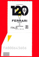 Nuovo - MNH - ITALIA - 2022 - 120 Anni Della Cantina Ferrari Trento – Vino – Champagne - Spumante - B Zona - Alfanumeric - 2021-...: Neufs