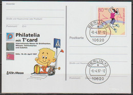 BRD Ganzsache 1997 PSo45 Philatelia Mit T'cart'97 Köln Ersttagsstempel 8.4.97 Berlin (d303)günstige Versandkosten - Postkarten - Gebraucht