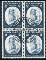 DENMARK 1970 Thorvald Bicentenary Block Of 4 Used   Michel 506 - Usado