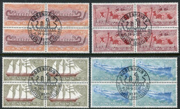 DENMARK 1970 Ships Blocks Of 4 Used   Michel 501-04 - Usado