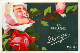 Paris 1er * Grands Magasins Du Louvre Rue De Rivoli , Parfum La Rose De DONGE * CPA Publicitaire Illustrateur - Distretto: 01