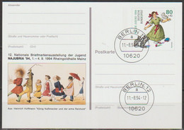 BRD Ganzsache 1994 PSo 34 NAJUBRIA 94 Mainz Ersttagsstempel 11.8.1994 Berlin( D 553 )günstige Versandkosten - Postkarten - Gebraucht