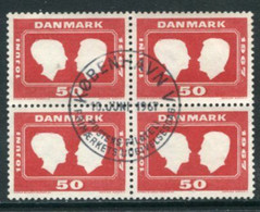 DENMARK 1967 Royal Wedding Block Of 4 Used   Michel 455 - Gebraucht