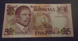 BOTSWANA , P 8b , 5 Pula , ND 1982,  UNC , Low Number - Botswana