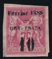 Guyane N°9 - Neuf Sans Gomme - Fente En Marge Sinon TB - Unused Stamps