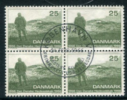 DENMARK 1966 Centenary Of Heath Society Block Of 4 Used   Michel 440x - Oblitérés