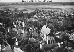 49-MONTREUIL-BELLAY-  VUE AERIENNE LE CHATEAU ET L'EGLISE - Montreuil Bellay