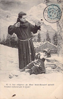 CPA - FANTAISIE - Homme En Costume De Prêtre Retrouve Un Enfant Endormi Par Le Froid - Montagne - Hommes