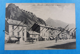 Modane-Gare. Forts Du Peplaton. Condrand Freresn Cycles Peugeot Restaurant Du Commerce J.P. Hotel D'Italy-Voyageurs D73 - Modane