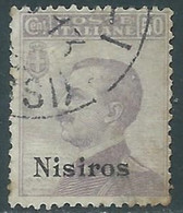 1912 EGEO NISIRO USATO EFFIGIE 50 CENT - RF28-9 - Egée (Nisiro)