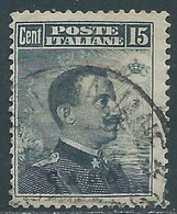 1912 EGEO CASO USATO EFFIGIE 15 CENT - RF34-3 - Egée (Caso)