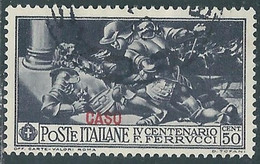 1930 EGEO CASO USATO FERRUCCI 50 CENT - RF9-4 - Ägäis (Caso)