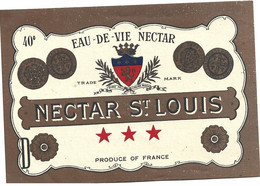 Etiquette D'Eau De Vie  Nectar St-Louis - Alcoholes Y Licores