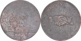 Sierra Leone Company - 1791 - 1 Penny - Lion / Poignée De Main - KM#2 - 06-090 - Sierra Leona