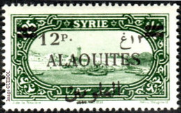 Alaouites N° 39 ** Site Ou Monument - Port De Lattaquié Surcharge De 12 P. Sur 1p25 Vert - Ungebraucht