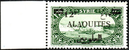 Alaouites N° 39 ** Site Ou Monument - Port De Lattaquié Surcharge De 12 P. Sur 1p25 Vert (Bdf) - Unused Stamps