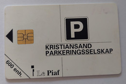Parking Card 600 Units , Le Piaf . Norway-Kristiansand - Noorwegen