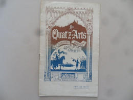 Cabaret Des QUAT'Z-ARTS - Chansons, Revues, Ombres (1923)  - Programme  " EN SOURIANT " (Herbert, Gabriello, Berly, Wyl) - Programma's