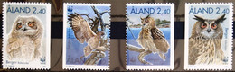 OISEAUX - ALAND                 N° 109/112                         NEUF** - Hiboux & Chouettes