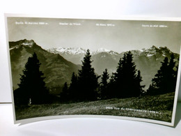 Vue Du Chamossaire. Alte Ansichtskarte / Postkarte S/w. Ungel. Alter O. A.. Schweiz, Blick Ins Tal, Namentlich - Cham