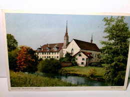 Kloster Frauenthal. Zug. Schweiz. Alte Ansichtskarte / Postkarte Farbig, Ungel. Alter O. A. Blick über Bach Zu - Thal