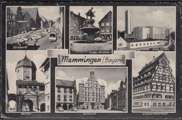 D-87700 Memmingen - Alte Ansichten - Weinmarkt - Cars - Rathaus - Westtor - Siebendächerhaus - Stamp 1960 - Memmingen