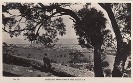 Adelaide Australia, View Of City From Green Hill Road C1920s/30s Vintage Real Photo Postcard - Adelaide