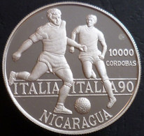 Nicaragua - 10000 Cordobas 1990 - Mondiali Di Calcio "Italia '90" - KM# 66 - Nicaragua