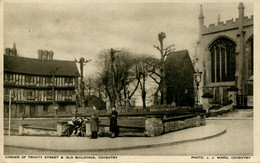 WARKS - COVENTRY - CORNER OF TRINITY STREET And OLD BUILDINGS Wa314 - Coventry