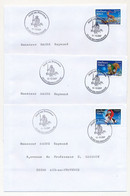 FRANCE - 5 Enveloppes Série VOEUX 2007 - Oblit Temporaire Noël En Provence - Aix En Provence - 13/12/2007 - Cartas & Documentos