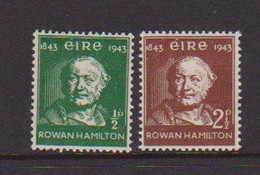 IRELAND    1943    Centenary  Of  Discovery  Of  Quaternions    Set  Of  2    MH - Ongebruikt