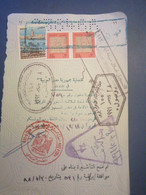 Lebanon Liban  Passeport CONSULAT Tax REVENUE VISA  EGYPT 1991 Xxxx Rare MNH - Covers & Documents