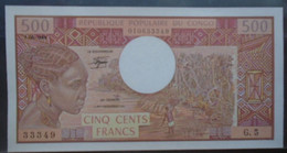 CONGO , P 2d , 500 Francs , 1984, UNC,  Very Rare Date - Republic Of Congo (Congo-Brazzaville)