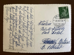 Liechtenstein 1951 Carte Postale AK Vaduz Cover FL Belege - Cartas & Documentos