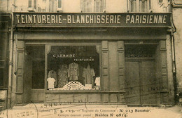 Saumur * Devanture Teinturerie Blanchisserie Parisienne G. LEMOINE Teinturier * Commerce Magasin - Saumur