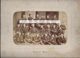 1879-1880 SAINT CHAMOND LE COLLEGE SAINTE MARIE - CLASSE DE GARCONS ET RELIGIEUX - PHOTO LOIRE - Old (before 1900)