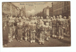 Binche  Le Carnaval .  Une Société Du Gilles Le Matin - Binche