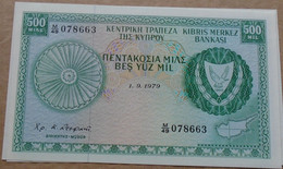 CYPRUS  ,   P 42c , 500 Mils , 1979 , UNC - Cyprus