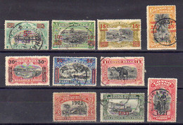 Congo belge 1921, Récupération, 85 / 94, Cote 25 € - Usados