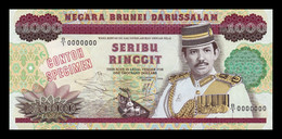 Brunei 1000 Ringgit 1989 Pick 19s Specimen SC UNC - Brunei