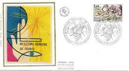 Pendule,  Meilleurs Ouvriers, France 1977 FDC - Horlogerie