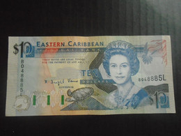 EAST CARIBBEAN  ,   P 27l, 10 Dollars , ND 1993, UNC - East Carribeans