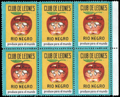 LIONS CLUB-STAMPS-ARGENTINA-CINDERELLA ISSUED IN  1964 BY GENERAL ROCA LIONS CLUB( RIO NEGRO PROVINCE) - Franking Labels