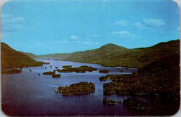 New York Lake George Aerial View Looking North 1952 - Lake George