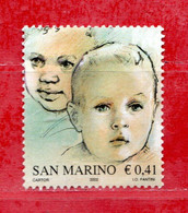 San Marino °- 2002 - NATALE  . Unif. 1904 . Usato - Usati