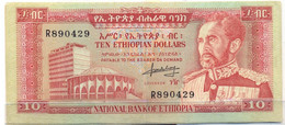 ETHIOPIA , P 27, 10 Dollar , ND 1966, EF/almost UNC - Etiopia