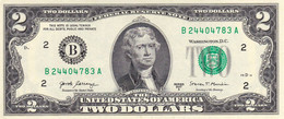 USA 2 DOLLARS 2017 A NEW YORK (B) PREFIX "B-A" AU "free Shipping Via Regular Air Mail (buyer Risk Only)" - Federal Reserve Notes (1928-...)