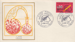 Enveloppe  FDC  1er  Jour   REUNION   CODE  POSTAL     SAINT  DENIS   1972 - Andere & Zonder Classificatie