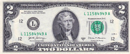 USA 2 DOLLARS 2017 A SAN FRANCISCO CALIFORNIA (L) PREFIX "L-A"EXF "free Shipping Via Regular Air Mail (buyer Risk Only)" - Federal Reserve Notes (1928-...)